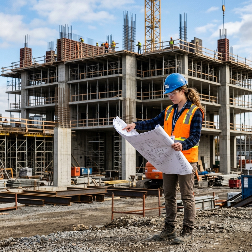 Civil Engineer on Site